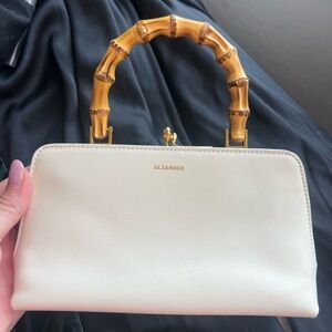 Jil Sander mini bag with Bamboo Handle